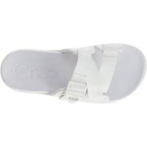 Chaco chillos slides sandals all white size 10 - Picture 1 of 8